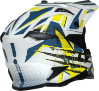 IXS Motocrosshelm iXS363 2.0 matt weiss-blau-gelb fluo M