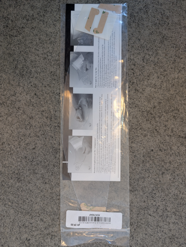 ANTIFOGFOLIE ZUM KLEBEN KLAR