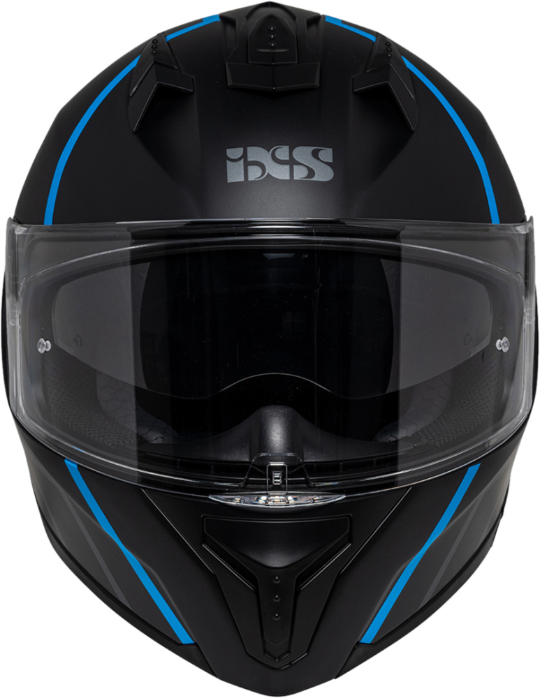 IXS Integralhelm iXS217 2.0 matt schwarz-hell blau M