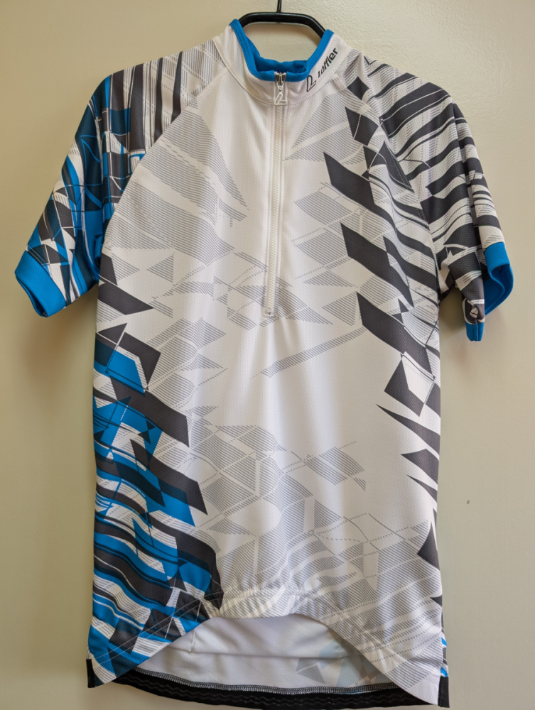 Löffler HR.Bike-Trikot Cross weiss-royalL 48/S