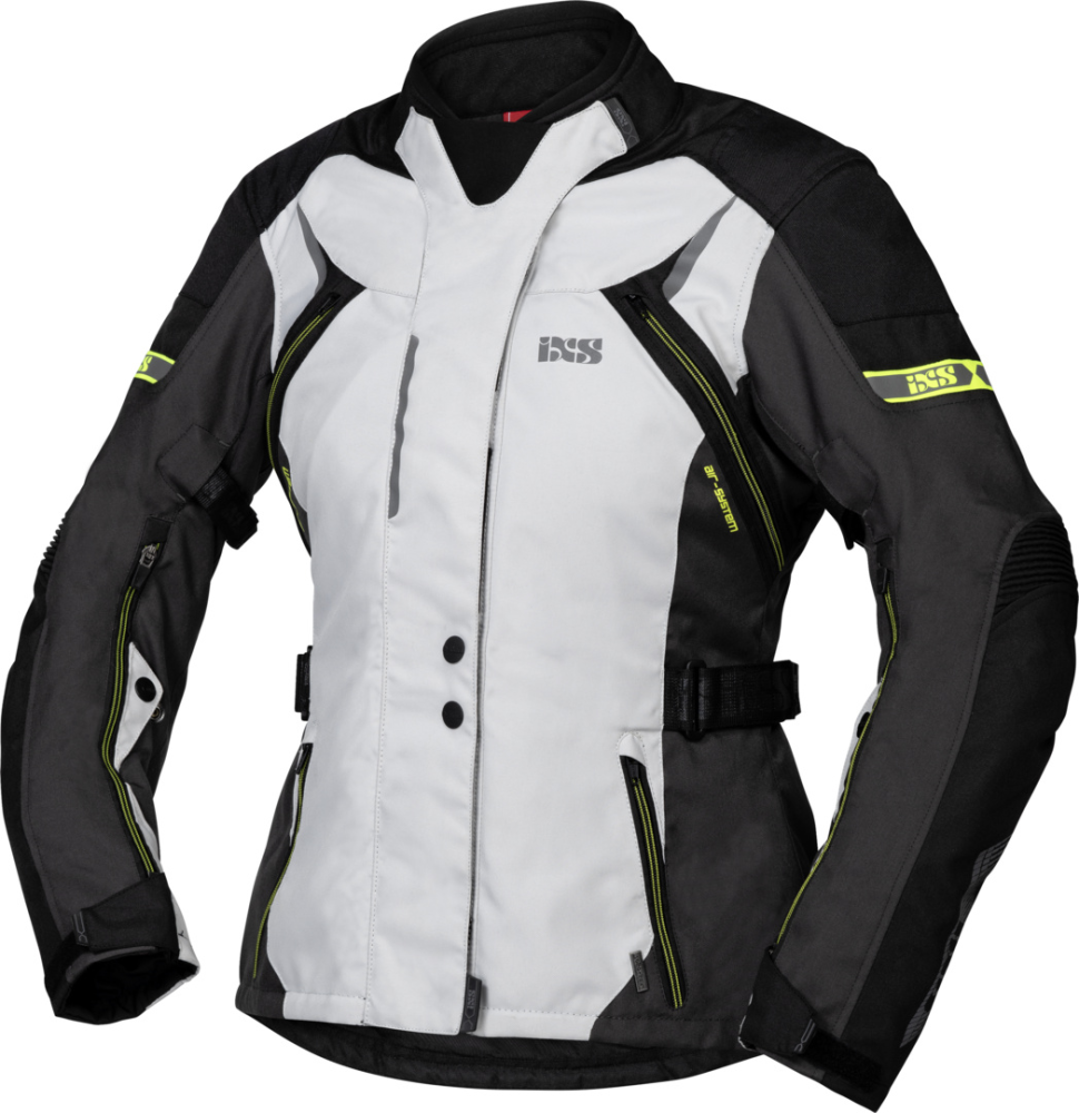 IXS Tour Damen Jacke Liz-ST grau-schwarz-gelb DL