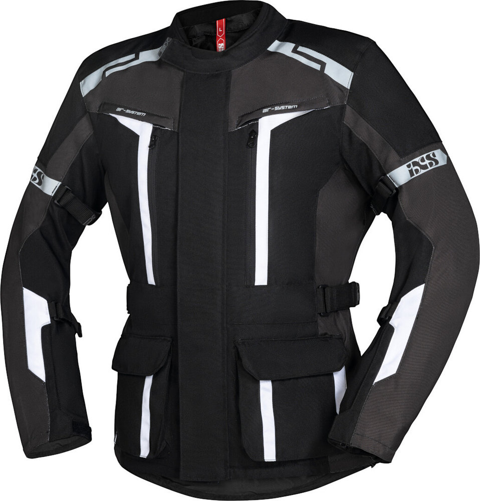 IXS Tour Jacke Evans-ST 2.0 schwarz-grau-weiss L