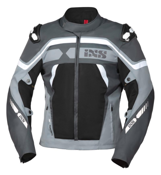 IXS Sport Jacke RS-700-AIR hell grau- grau- weiss M