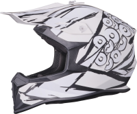 gms Motocrosshelm Fortis Graffi matt schwarz-weiss M