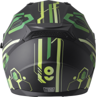 gms Integralhelm Hexago Graphic matt-grün M