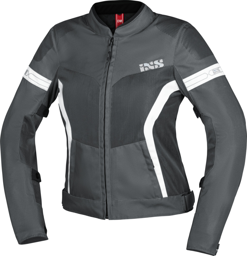 IXS Sport Damen Jacke Trigonis-Air dunkelgrau-grau-weiss DL