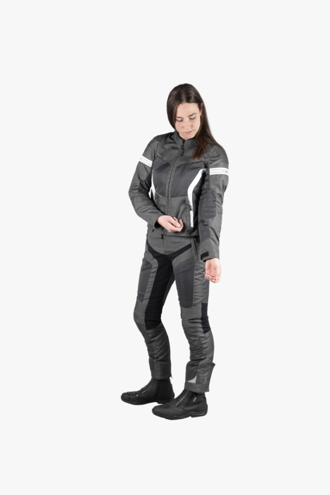 IXS Sport Damen Jacke Trigonis-Air dunkelgrau-grau-weiss DL